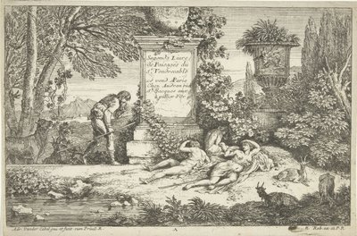 Pastoras adormecidas
Landscapes, série 1 (título da série) de Adriaen van der Kabel