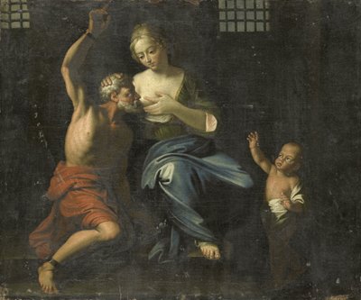 Cimon e Pero (Caridade Romana) de Adriaen van der Werff (copy after)