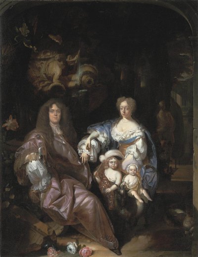 Retrato de uma família desconhecida de Adriaen van der Werff