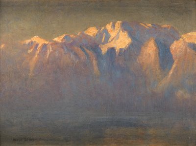 Mont Blanc (óleo sobre tela colocado a bordo) de Adrian Scott Stokes