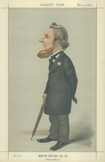 Sir Sydney Hedley Waterlow (litografia a cores) de Adriano Cecioni
