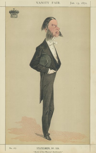 O Conde de Cork e Orrey (cor litho) de Adriano Cecioni