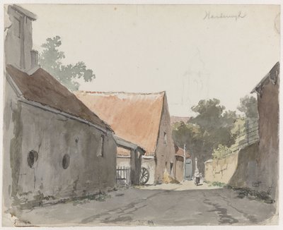 Vista de uma rua em Harderwijk
Harderwijk (título sobre o objecto) de Adrianus Eversen