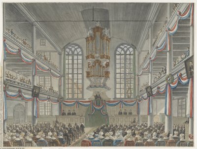 Celebração do bicentenário do Seminário de Remonstrantes, 1834 de Adrianus Gerardus van Schoone