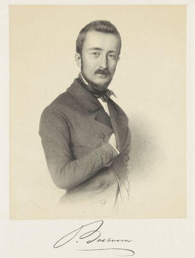 Retrato do Johannes Bosboom de Adrianus Johannes Ehnle
