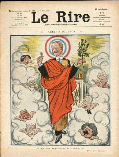 Capa de "Le Lire", sátira colorida de Adrien Barrere