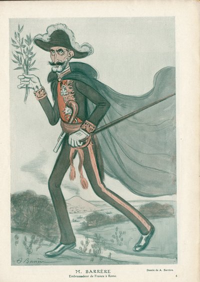 Fantasio - Ilustração de A Barrere (1874-1931): Itália, Diplomacia, Roma - Barrere Camille, Diplomatas de Adrien Barrere