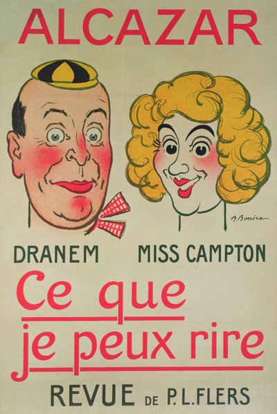 Eu posso rir, cartaz Alcazar (cor litho) de Adrien Barrere