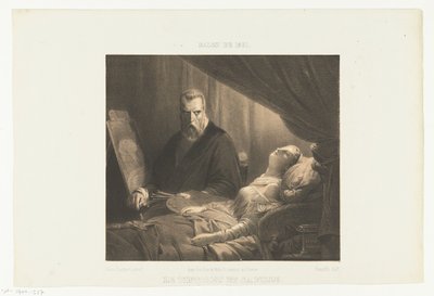 Tintoretto no leito de morte da sua filha
Le Tintoret et sa fille (título sobre o objecto)
Salon de 1851 (título da série sobre o objecto) de Adrien Canelle