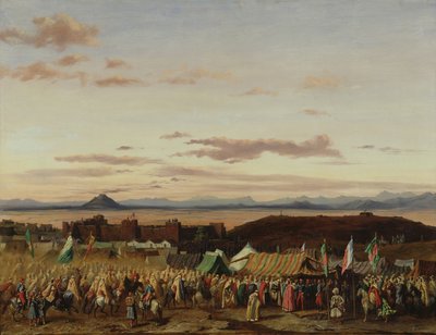 A tomada de Setif durante a conquista da Argélia, 21 de outubro de 1839, 1844 de Adrien Dauzats