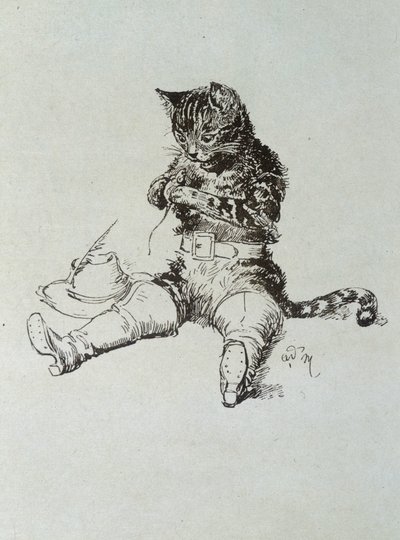 Le Chat Bottté - em “Les Contes de Fées” ”de Charles Perrault, ilustrações de Adrien Marie de Adrien Emmanuel Marie