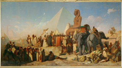 Cambises e Psammetich de Jean Adrien Guignet