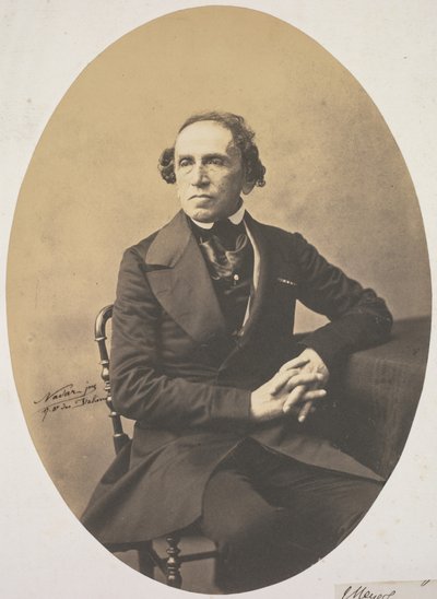 Retrato de Giacomo Meyerbeer (1791-1864) de Adrien Tournachon