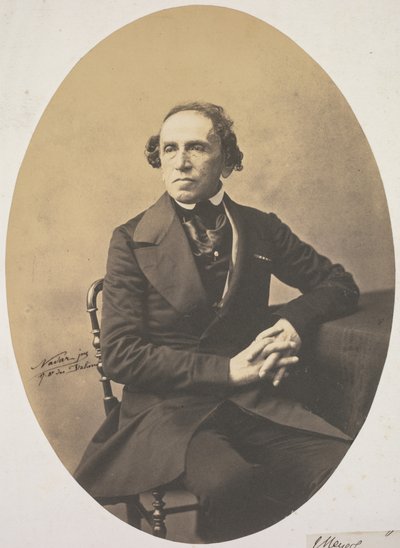 Retrato de Giacomo Meyerbeer 1791-1864, 1857. de Adrien Tournachon