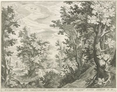 paisagem da floresta de Egidius  Sadeler (II)