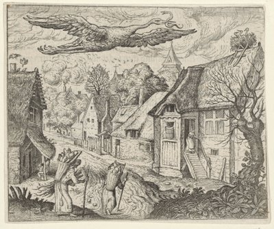 fábula da cegonha velha de Egidius  Sadeler (II)