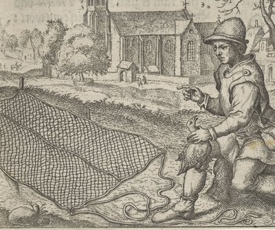 Fábula do apanhador de pássaros e da perdiz de Egidius  Sadeler (II)