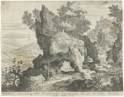 Paisagem rochosa com São Jerónimo de Egidius  Sadeler (II)