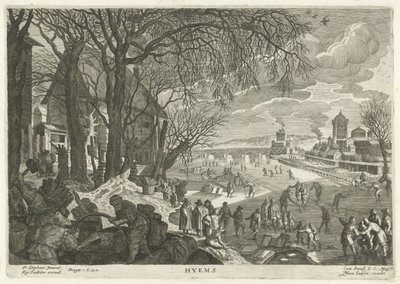 Inverno
Hímenes (título sobre o objecto)
As quatro estações (título da série) de Egidius  Sadeler (II)