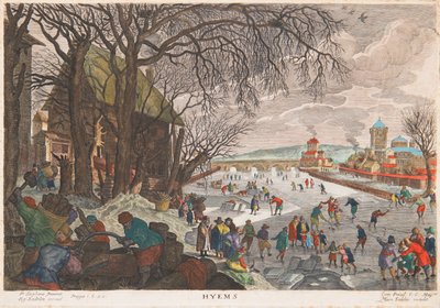 Alegoria do Inverno, 1620. de Aegidius Sadeler