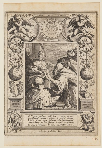 Adoração dos Magos de Aegidius Sadeler II