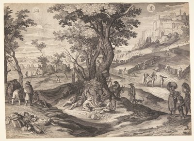 julho/agosto, de Os Doze Meses de Aegidius Sadeler II