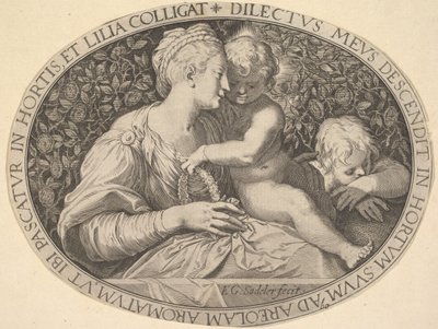 Madonna e Child.nd de Aegidius Sadeler II