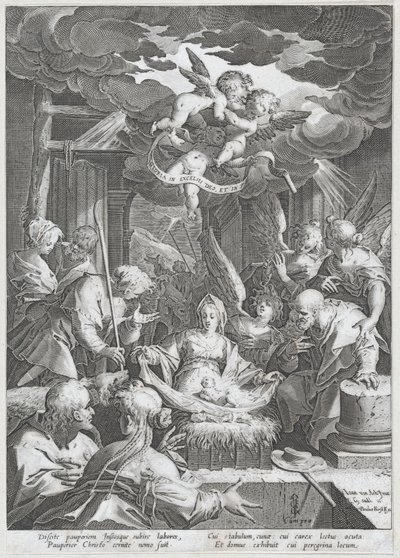 Natividade, 1588. de Aegidius Sadeler II