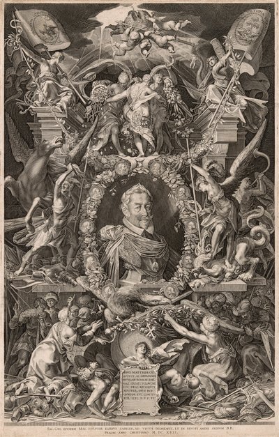 Retrato do Imperador Matias de Aegidius Sadeler II