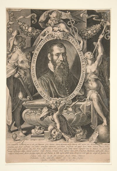 Retrato de Peter Brueghel, o Jovem de Aegidius Sadeler II