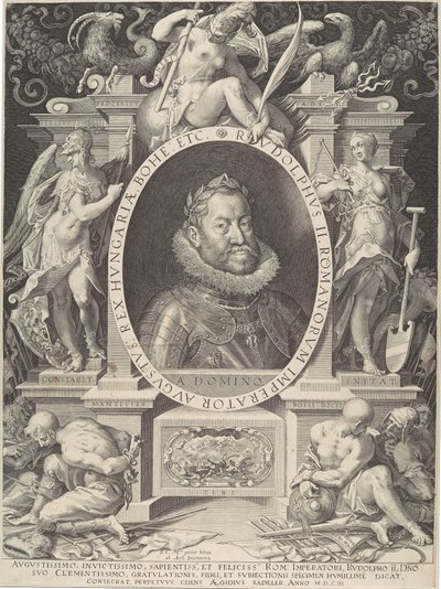Retrato de Rodolfo II, 1603. de Aegidius Sadeler II