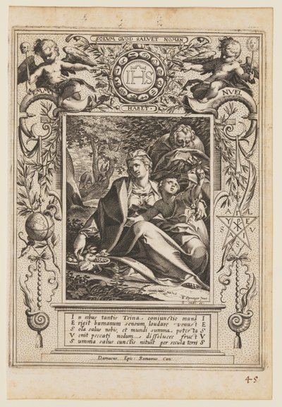 Descanso na fuga para o Egito de Aegidius Sadeler II