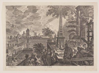 primavera, de As Quatro Estações de Aegidius Sadeler II