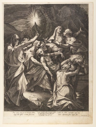 O sepultamento de Aegidius Sadeler II