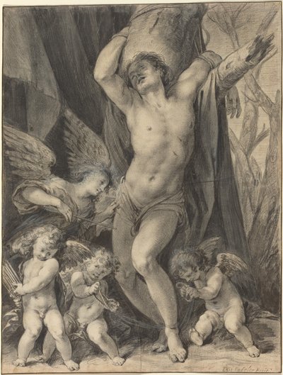 O Martírio de São Sebastião de Aegidius Sadeler II