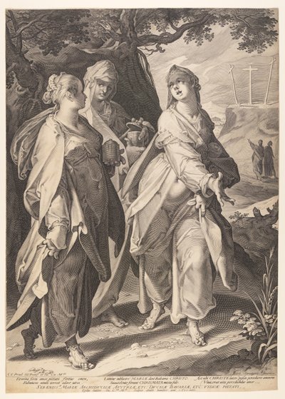 As três mulheres que regressam do túmulo de Aegidius Sadeler II