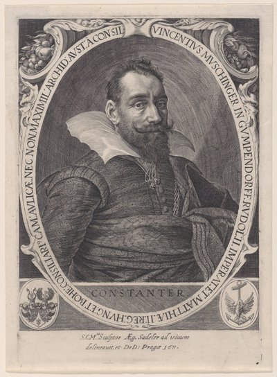 Vincenz Muschinger, Conselho ao Imperador Rudolph II, 1611., 1611. de Aegidius Sadeler II