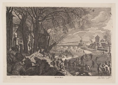 inverno, de As Quatro Estações de Aegidius Sadeler II