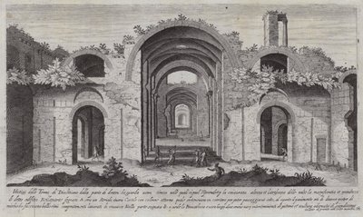 Banhos de Diocleciano, Roma (gravura) de Aegidius Sadeler or Saedeler