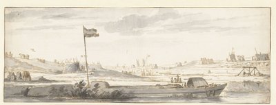 Escavação do Mallegat nos arredores de Dordrecht, 1648 de Aelbert Cuyp (attributed to)