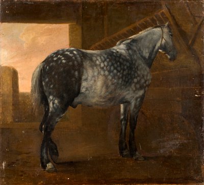 Um cavalo cinza Dapple de Aelbert Cuyp