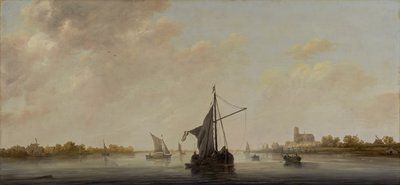 Uma vista do Maas em Dordrecht, c.1645-46 de Aelbert Cuyp