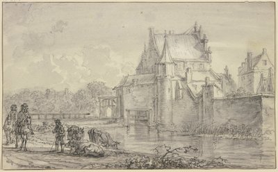A antiga Porta de Delft em Roterdão de Aelbert Cuyp