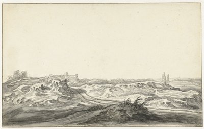 Vista das dunas do Huis te Kleve perto de Haarlem de Aelbert Cuyp