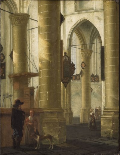 Interior da Grote Kerk, Dordrecht de Aelbert Cuyp