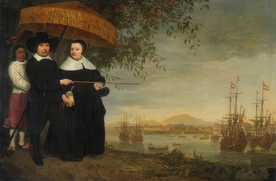 Comerciante da Companhia Holandesa das Índias Orientais (VOC). Por volta de 1640-60 de Aelbert Cuyp