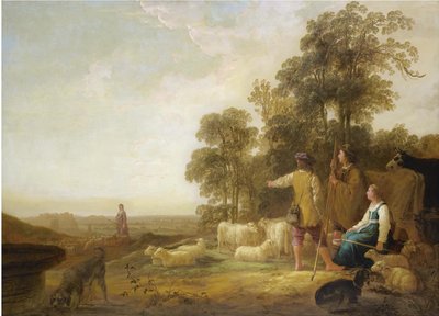 Paisagem com pastores e pastoras de Aelbert Cuyp
