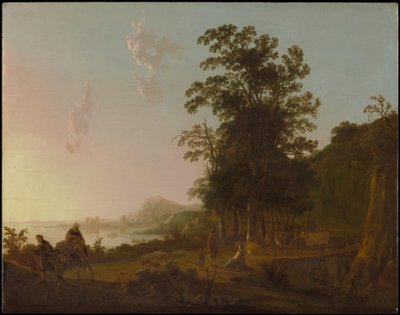 Paisagem com a fuga para o Egito de Aelbert Cuyp