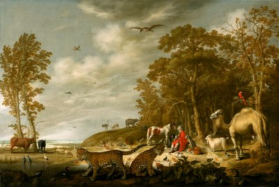 Orfeu a tocar para os animais de Aelbert Cuyp