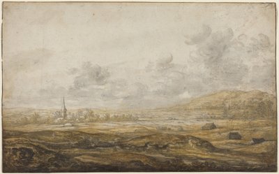 Paisagem panorâmica ao longo do Reno de Aelbert Cuyp